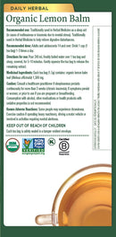 Organic Lemon Balm · 16 Tea Bags