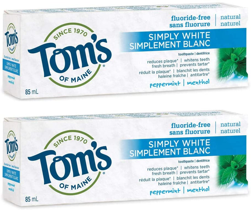 Simply White Flouride-Free Toothpaste · Peppermint