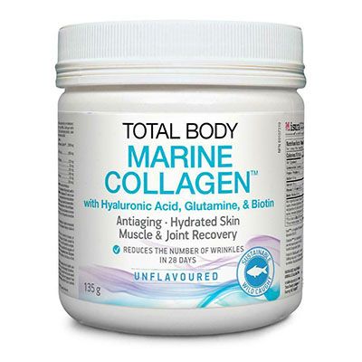 Total Body Marine Collagen with Hyaluronic acid, Glutamine & Biotin (Unflavoured) · 135 g
