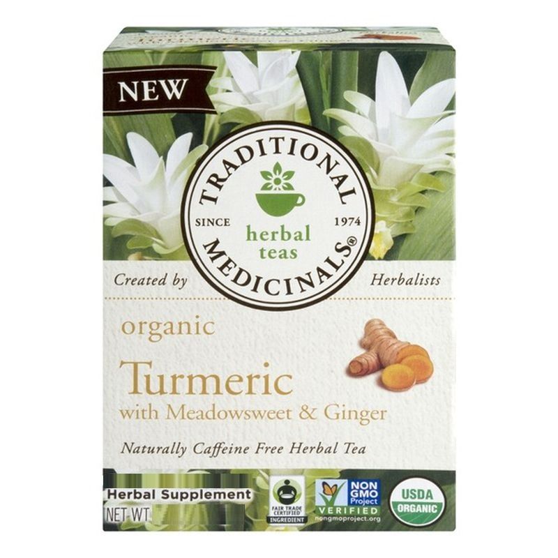 Organic Turmeric with Meadowsweet & Ginger · 16 Tea Bags