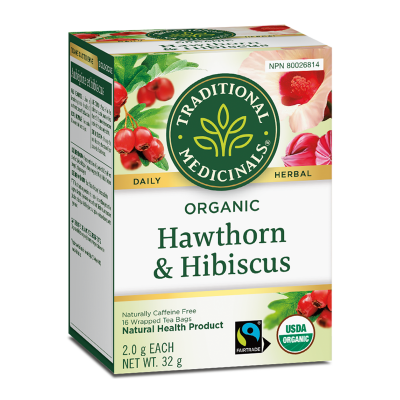 Organic Hawthorn & Hibiscus · 16 Tea Bags