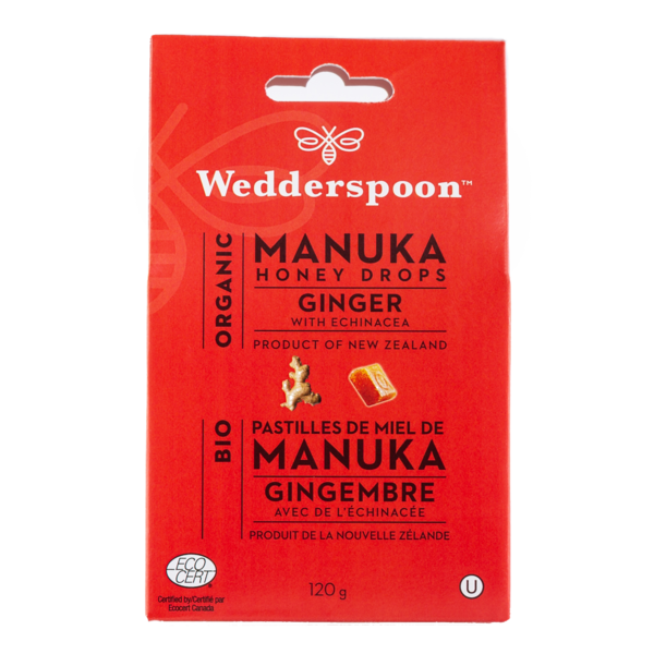 Organic Manuka Honey Drops · Ginger