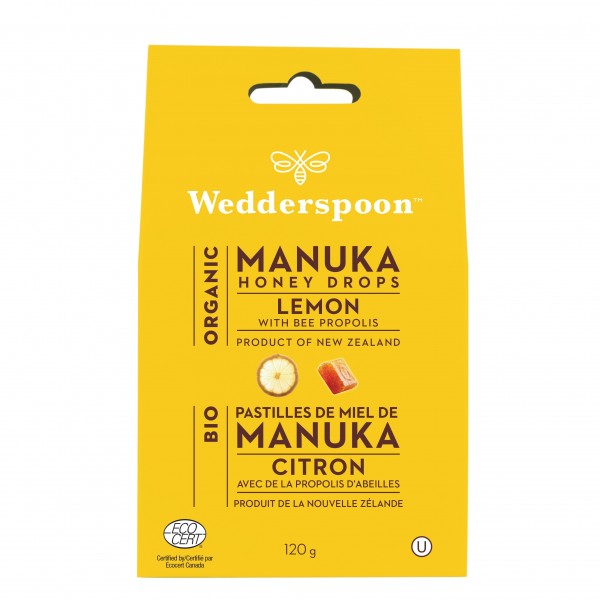 Organic Manuka Honey Drops · Lemon