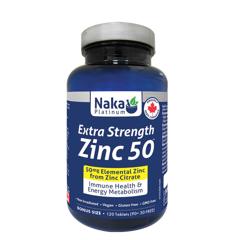 Extra Strength Zinc 50 · 120 Tablets